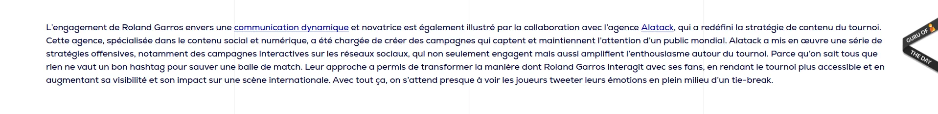 bloc de texte de fond blanc